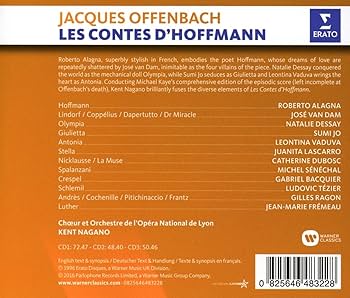 (未使用･未開封品)　Les Contes D&#39;hoffmann [DVD] [Import] og8985z Amazon.com: Offenbach: Les contes d'Hoffmann : Plácido